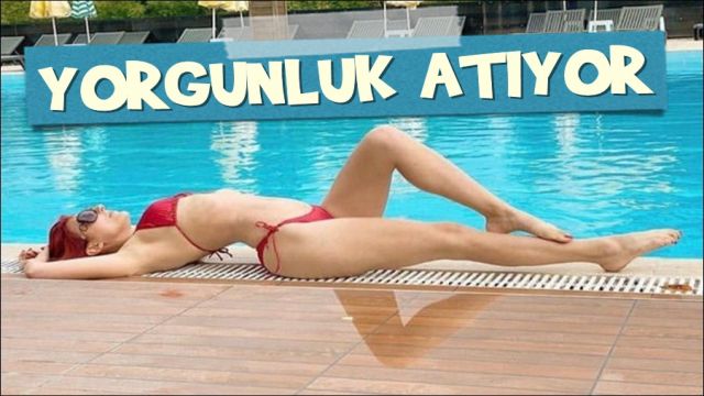 GÜZEL MODEL'DEN TATİL POZU