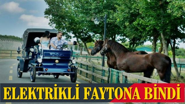 ÖNCE MOTORSİKLETE, SONRA FAYTONA BİNDİ