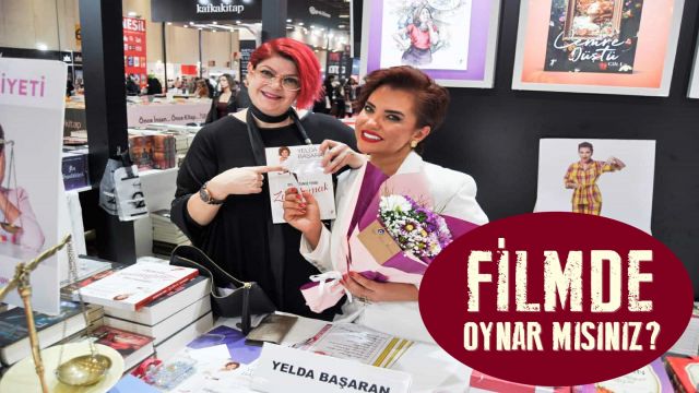 YELDA BAŞARAN KİTABINI İMZALARKEN OYUNCULUK TEKLİFİ ALDI